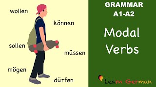 Learn German  German Grammar  Modalverben  Modal verbs  A1 [upl. by Ycniuqed84]