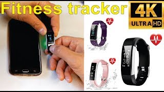 Review and how to set up a generic fitness tracker with VeryFitPro app  Amazon [upl. by Acyssej]