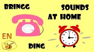 Sounds at home for kids babies First words for toddlers to read Onomatopoeia for kids [upl. by Ardiek]