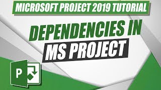 How to Create Project Dependencies in MS Project 2019 [upl. by Circosta]