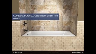 Installation  PureFlo Cable Bath Drain Trim [upl. by Bencion]