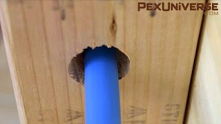 Drilling holes for Pex installation [upl. by Ardiedak386]