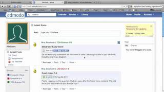 Edmodo Student Tutorial [upl. by Onahpets174]