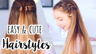 Easy amp Cute Hairstyles  Long Hair Hairstyles [upl. by Eislrahc]