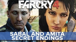 Far Cry 4  Sabal and Amita SECRET Endings  Eurogamer [upl. by Akemat]