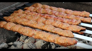 Adana Kebab  Turkish Ground Beef and Lamb Kabob  kabab [upl. by Belter]