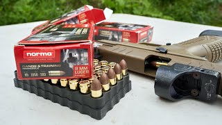 Review 9mm Norma Range amp Training Frangible Ammo [upl. by Mieka]