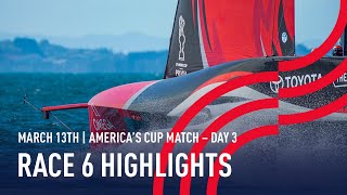 36th Americas Cup Race 6 Highlights [upl. by August]