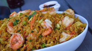 Cook My Crowd Pleasing Shrimp Fried Rice With Me [upl. by Annaeirb]