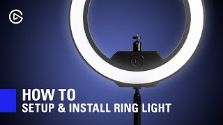 How to Set Up and Install Elgato Ring Light [upl. by Nessim]