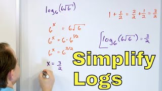 16  Simplify Logarithms  Part 1 Log Bases Calculate Logarithms amp More [upl. by Elaen]