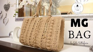 TUTORIAL MG BAG 👍 crochet bag  borsa in lana [upl. by Sevart998]