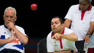 Boccia highlights from London 2012 Paralympic Games [upl. by Nibbs]