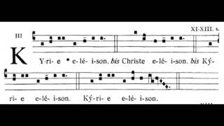 Kyrie XVI from Missa XVI Gregorian Chant [upl. by Nerej252]