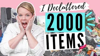 I Decluttered 2000 Things in 1 Weekend [upl. by Reinhard686]