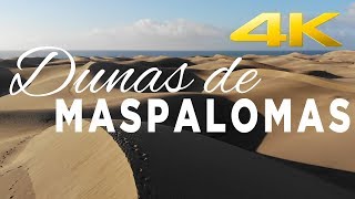 Dunas de Maspalomas  Dunes of Maspalomas  4K [upl. by Margeaux737]