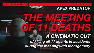 The Meeting of 11 Deaths  A Cinematic Cut of Killing All 11 Agents During the Meeting  HITMAN 3 [upl. by Ajet]