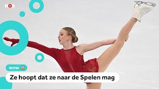 Bijzonder Nederlandse kunstschaatsster schittert op WK [upl. by Amalita955]