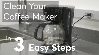 How to Clean a Coffee Maker in 3 Steps  Consumer Reports [upl. by Lemal]