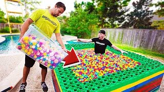 10 MILLION ORBEEZ vs 1000 BATH BOMBS IN POOL [upl. by Ennairb]