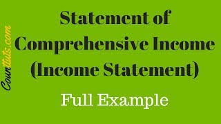 Statement of Comprehensive Income Income Statement  Full Example [upl. by Ssegrub]