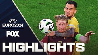 Belgium vs Romania Highlights  UEFA Euro 2024 [upl. by Opiak641]