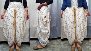 Tulip Salwar Cutting amp Stitching Easy MethodSalwar Cutting For BeginnersTulip Pant DIYDhoti Pant [upl. by Mukerji]