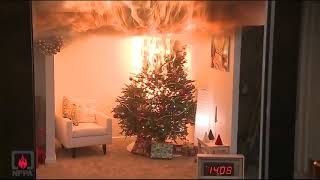 Elide Fire USA  Christmas Tree Demo [upl. by Nerta]