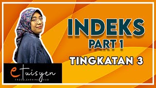 eTuisyen TINGKATAN 3 MATEMATIK Bab 1  Indeks Part 1 [upl. by Hak]