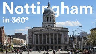 Great places to visit in Nottingham 360° [upl. by Wilser]