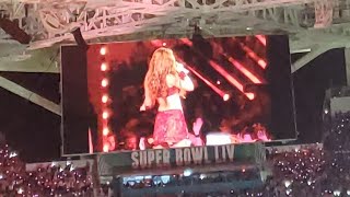 Shakira amp J Los Super Bowl halftime show from a fans side view [upl. by Ronile]