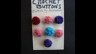 HOW TO CROCHET YOUR OWN BUTTONS [upl. by Kyl]