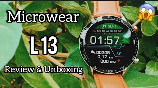 Microwear L13 Review amp Unboxing An ELEGANT LOOKING SMARTWATCH [upl. by Andriette]