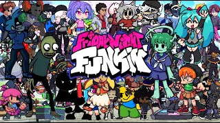 Friday Night Funkin ALL CHARACTER NAMES  FNF All Characters 🌟NEW VERSION🌟 [upl. by Publia]