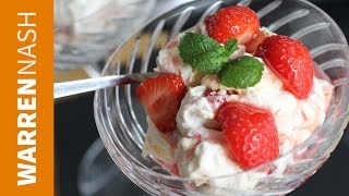 Eton Mess Recipe  Sweet Strawberry Dessert  Recipes by Warren Nash [upl. by Leunammi]