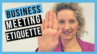 Business Meeting Etiquette TO FAST TRACK YOUR CAREER [upl. by Ludmilla]