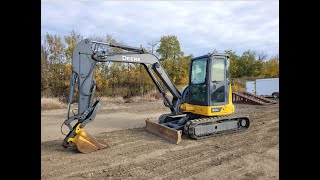 2016 JOHN DEERE 50G MINI EXCAVATOR [upl. by Treat424]