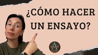 ¿CÓMO HACER UN ENSAYO Concepto y ejemplos  HOW TO DO AN ESSAY [upl. by Nautna]