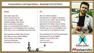 20 Comparatives and Superlatives  Karşılaştırma Cümleleri [upl. by Kenji]