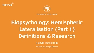 Revision Webinar Biopsychology – Hemispheric Lateralisation Part 1 Definitions amp Research [upl. by Deach]