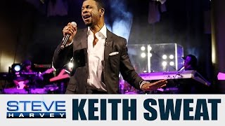 Keith Sweat Performs  STEVE HARVEY [upl. by Alejoa206]