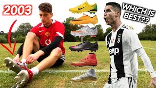 Testing ALL of Cristiano Ronaldos Football Boots 20032019 [upl. by Heppman183]