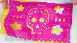 Como hacer papel picado  tutorial [upl. by Ansilme]