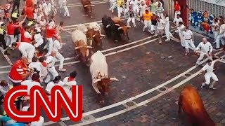 Run with the bulls in Pamplona  360 Video [upl. by Knut442]