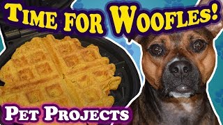 Simple quotWooflesquot for your dog  EASY DIY RECIPE  How to make waffles for dogs  PET PROJECTS [upl. by Euqinimod]