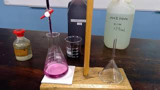 Redox Titration between MnO4 and Fe2 [upl. by Noirod111]