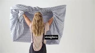 How To Fold A Fitted Sheet  Linen House [upl. by Absalom]