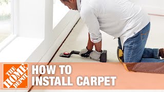 How to Install Carpet  The Home Depot [upl. by Lennahc]