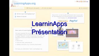 LearningApps  01  Présentation [upl. by Sueahccaz]