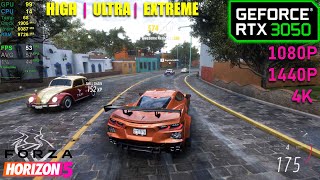 RTX 3050  Forza Horizon 5  1080p 1440p 4K [upl. by Cosenza]